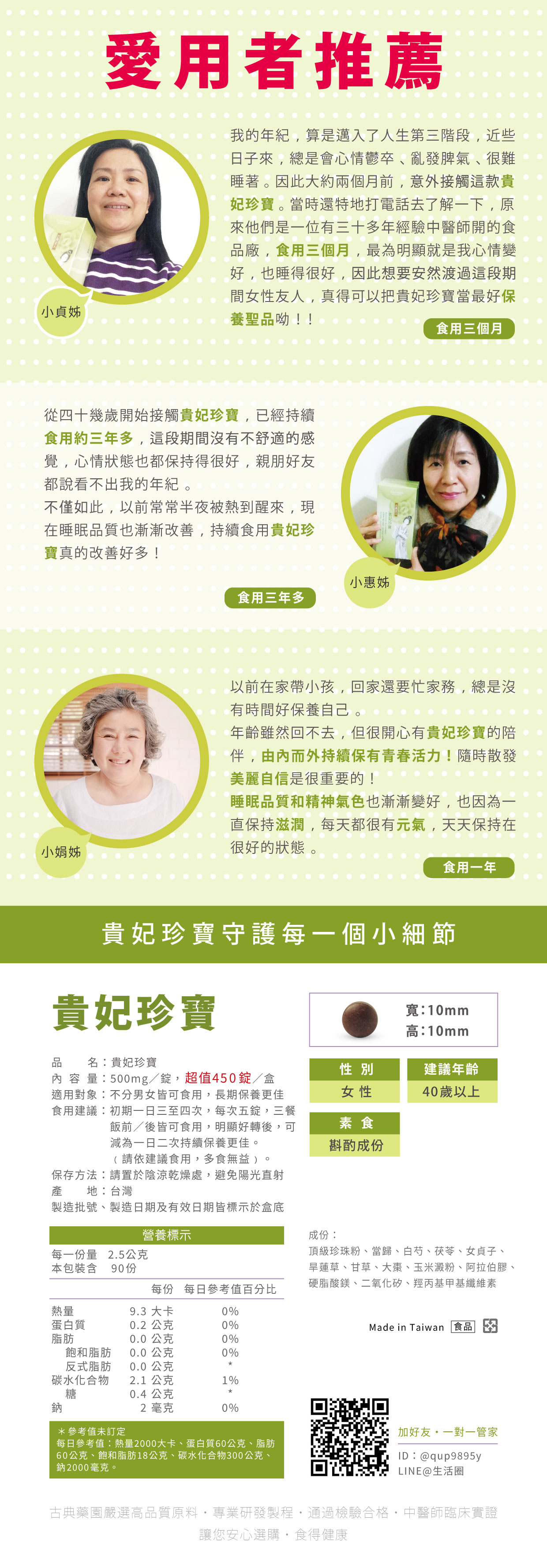 貴妃珍寶-愛用者推薦_產品成份與食用方式
