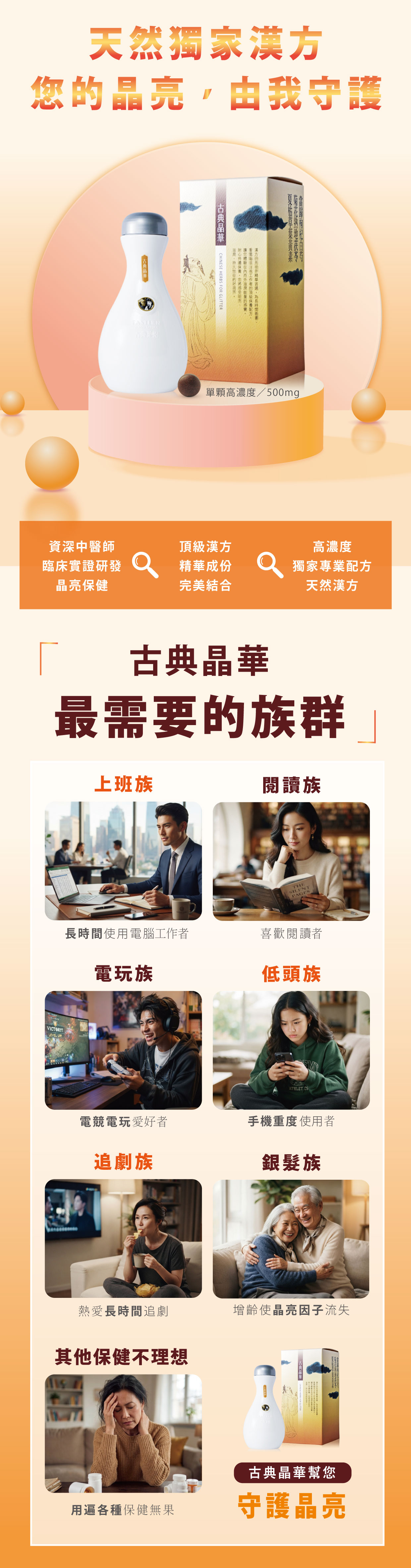 天然獨家漢方 您的晶亮,由我守護
